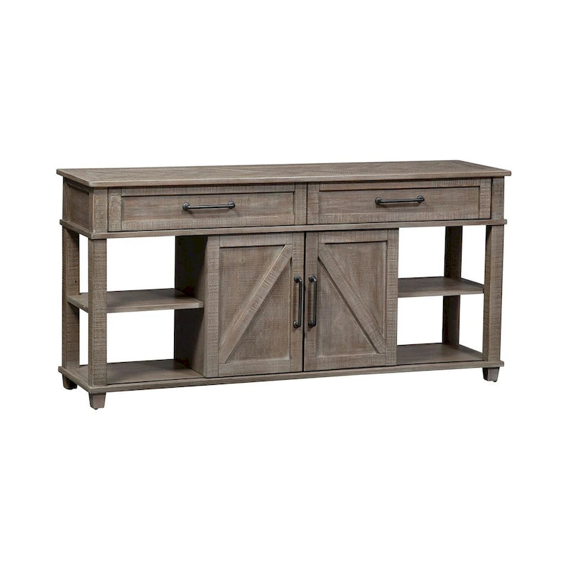 Liberty Furniture Parkland Falls Weathered Taupe Sofa Table
