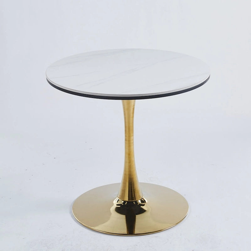 5-Piece Pedestal Dining Set with Mdf Table Top