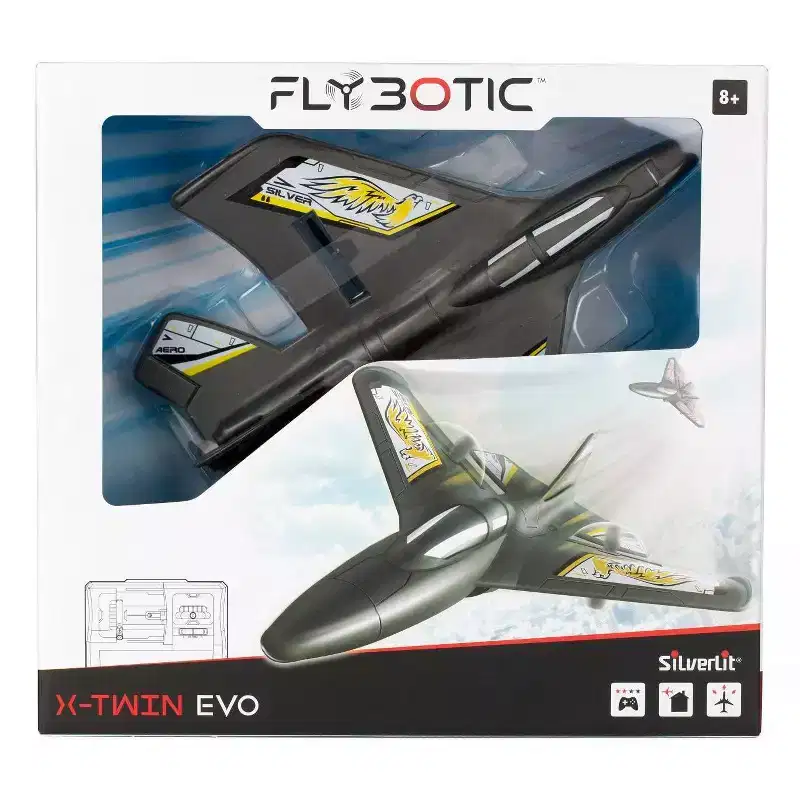 Flybotic X Twin: Silverlit Remote Control Starter Drone, Rechargeable Battery, Infrared, 50m Range