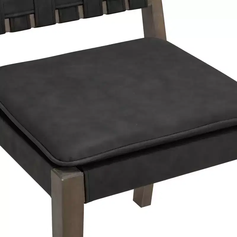 of 4 Cohen Faux Leather Dining Chair Black