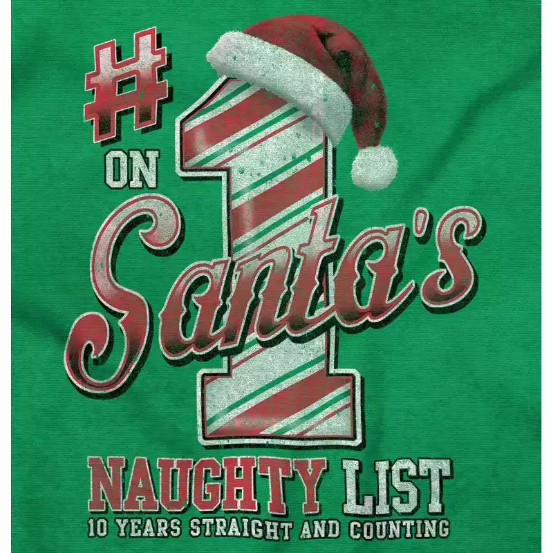 Christmas On Santa's Naughty List Hoodie Sweatshirt Women Men Brisco Brands