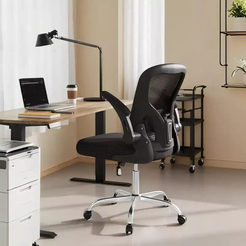 GALAXHERO Ergonomic Office Chair, Mesh Computer Desk Chair with Flip-up Armrests & Adjustable Lumbar Support