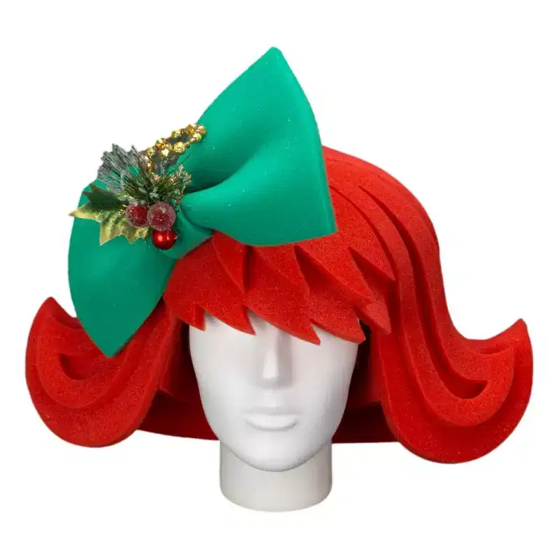 Foam Party Hats Christmas Wig
