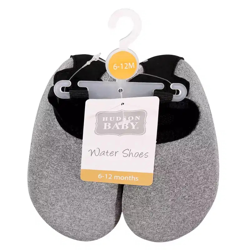 Hudson Baby Infant and Toddler Water Shoes for Sports, Yoga, Beach and Outdoors, Heather Gray