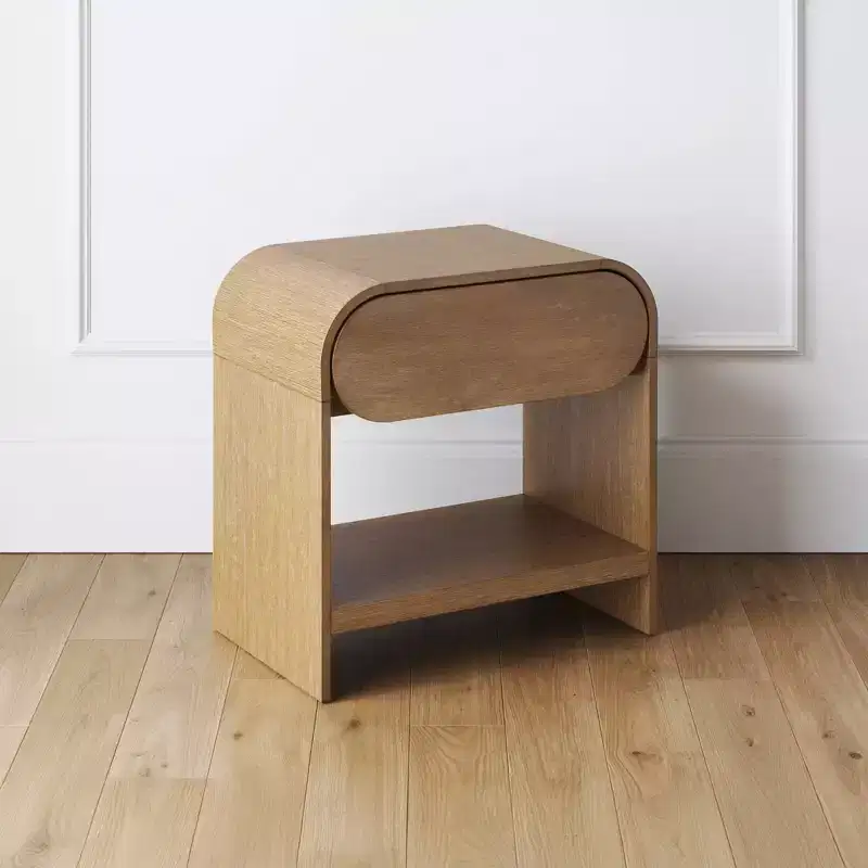 Iris Nightstand Warm Oak