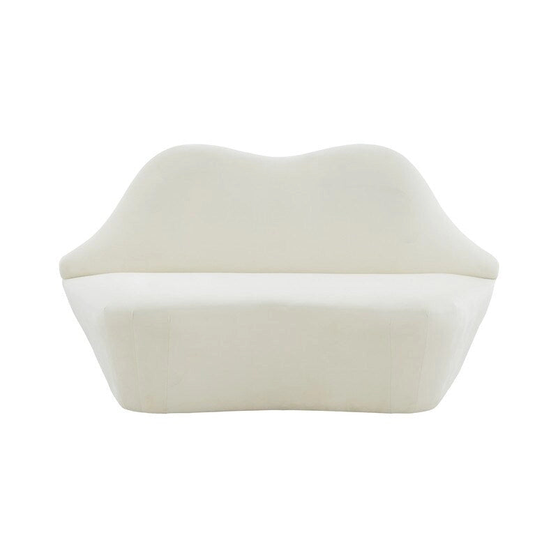 Lips Velvet Settee - 67.7W x 29.1D x 36H