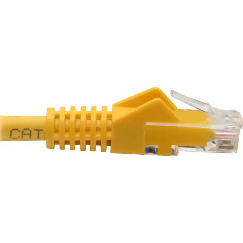 Tripp Lite Cat6 Gigabit Ethernet Snagless Molded Patch Cable UTP Yellow RJ45 M/M N20106NYW