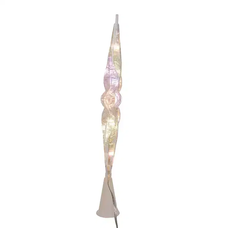 Kurt Adler 12.6 inch 11-Light Dual Color LED With Color Effect Remote Control Star Tree Topper