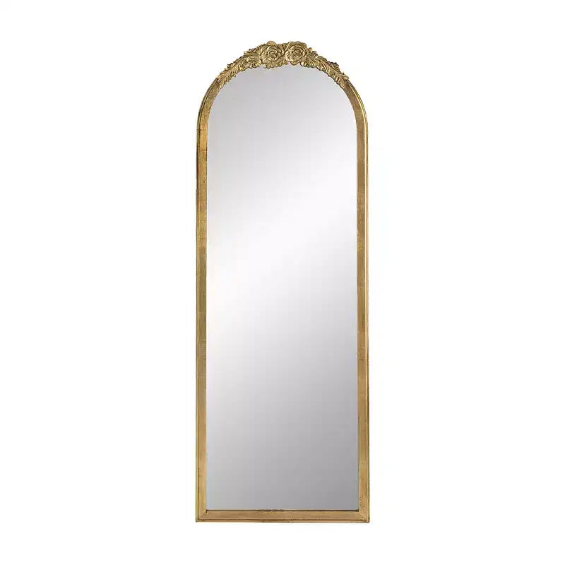 19 x 56 Inch Wood Floor Mirror Full Length Design