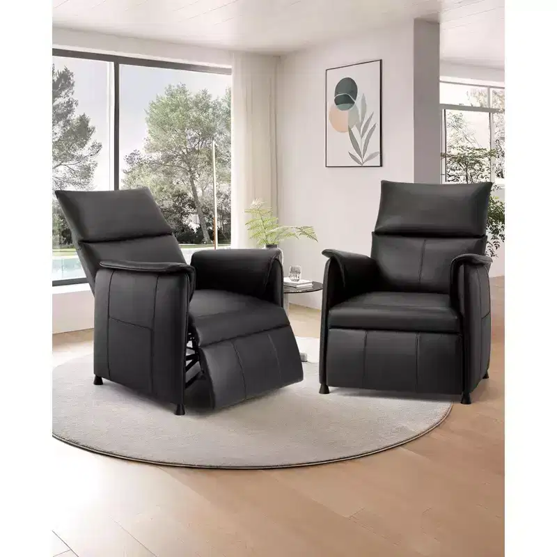 Recliner Chair, Electric Adjustable Recliner Sofa PU Leather for Adults with Remote Control
