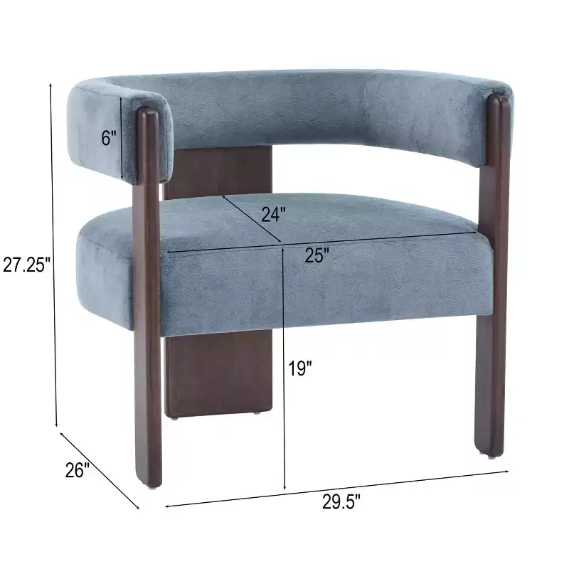 Christopher Knight Home Noah Modern Rubberwood Upholstered Accent Arm Chair