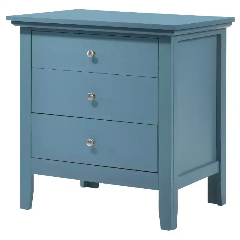 HomeStock Hammond Nightstand  26H x 24W x 18D , Drawer & Durable Oak Finish