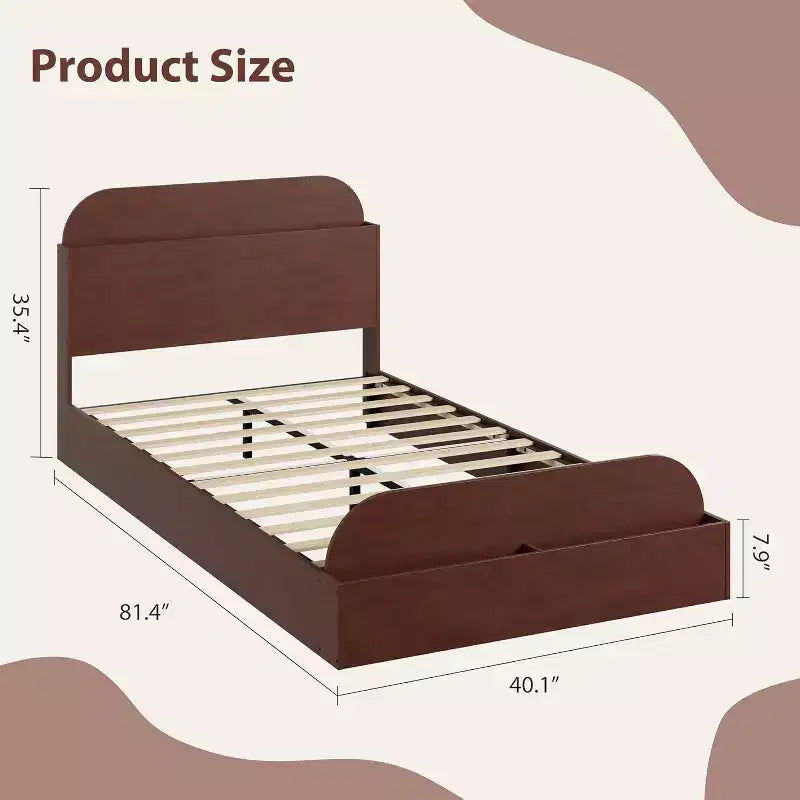 Acekool Twin Daybed with Trundle, Upholstered Sofa Bed Frame with Storage Drawers, Modern Couch Bed for Living Room or Bedroom