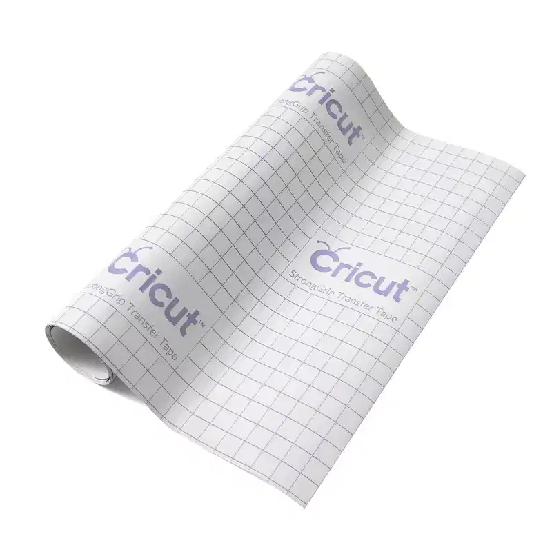 Cricut 12" x 48" Strong Grip Transfer Tape: Clear PET for Vinyl, Compatible with All Cricut Machines, Craft Cutting Material