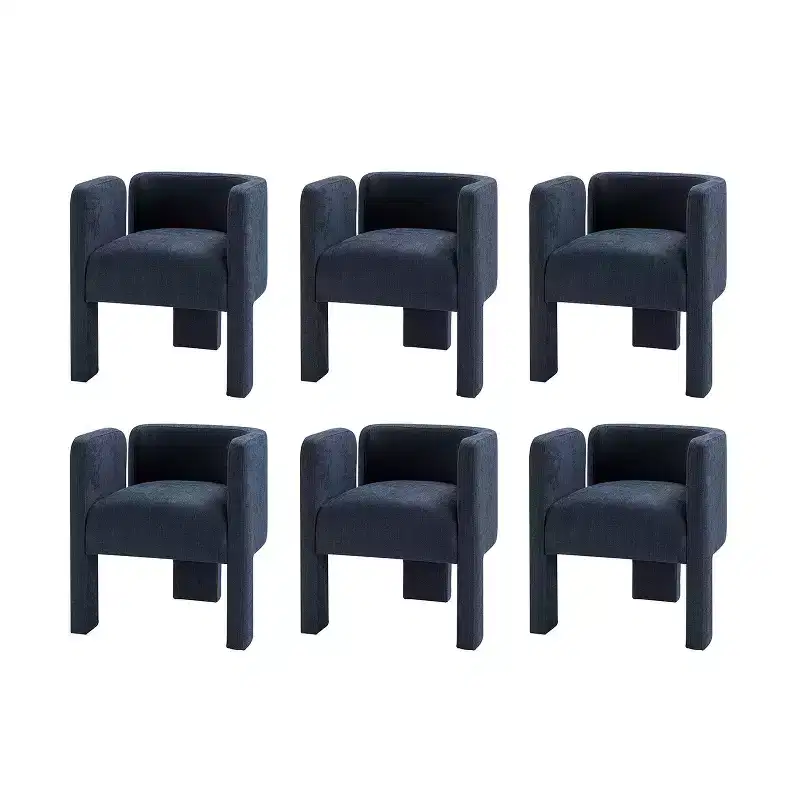 Elias Dining Chair with Three-legged Design Set of 6 ART OF LIVING DESIGNS
