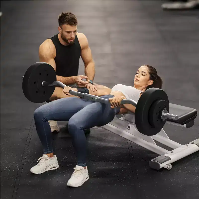 Yaheetech 44 lb Detachable Curl Bar Set for Strength Training