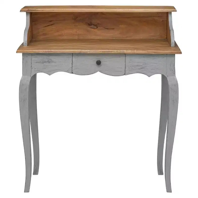 vidaXL Writing Desk Solid Mahogany Wood 31.5x15.7x36.2