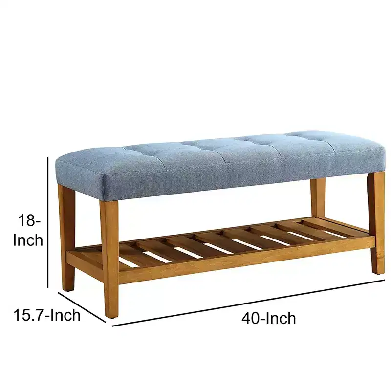 Royal Hampton Bench, Blue & Oak