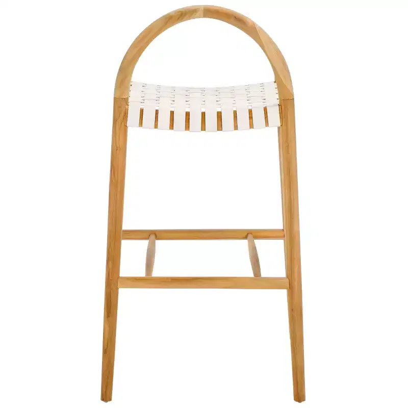 Rhyan Bar Stool - BST1204A - White/Natural - Safavieh