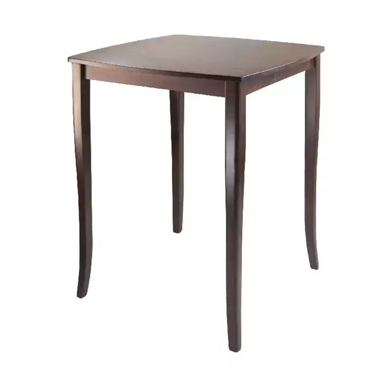 3pc Inglewood Counter Height Dining Sets with Saddle Seat Bar Stools Wood/Walnut - Winsome