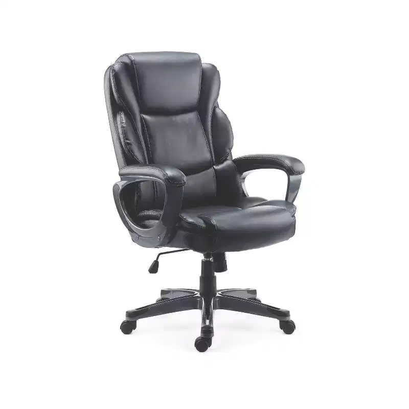 Bonded Leather Manager Chair - Black