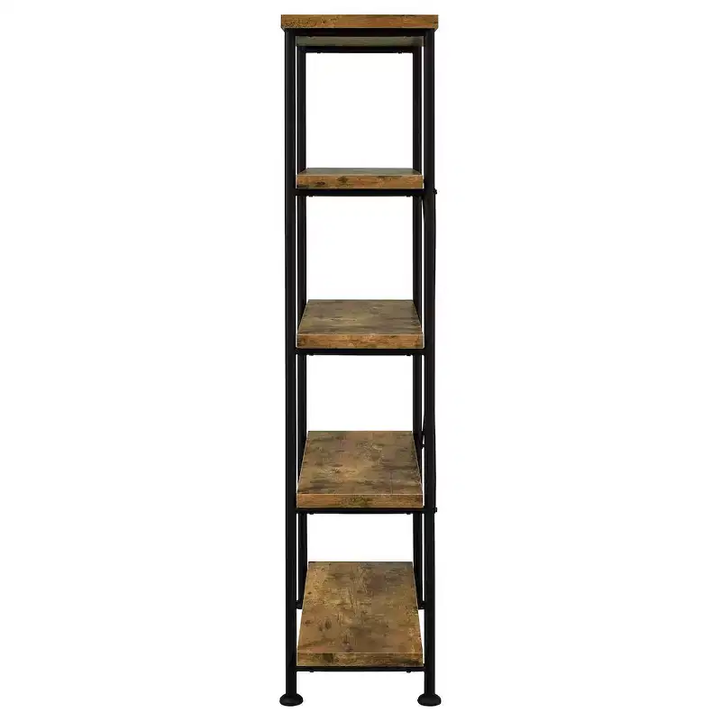 Coaster,Analiese 63-inch 4-shelf Bookshelf Rustic Nutmeg
