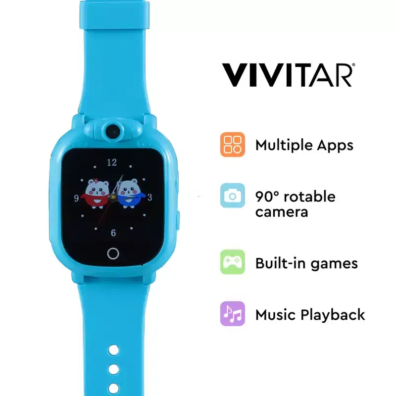 Vivitar Smart Watch for Kids Bluetooth, Games, Touch Screen and Camera