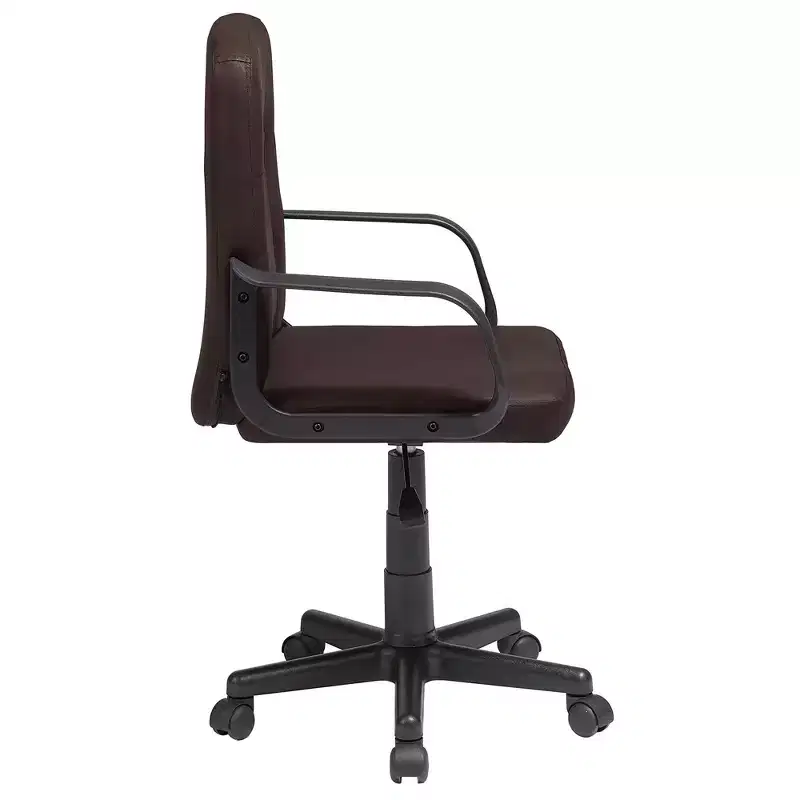 VECELO Home Office Desk Chair with Armrests, Mid Back Adjustable Height