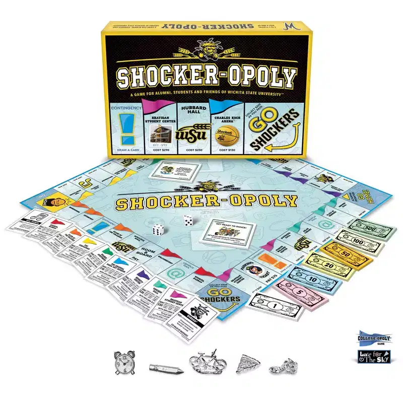 Late For The Sky: Wichita State University Shocker-Opoly Monopoly Board Game