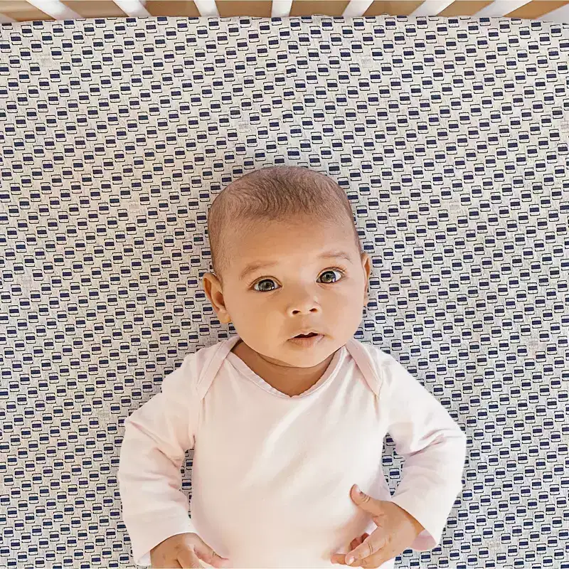 Simmons Kids' Dual Sided Baby Crib Mattress and Toddler Mattress - Radiant Sky: Firm, High-Density Foam, Waterproof Cover, 8.5 Lbs