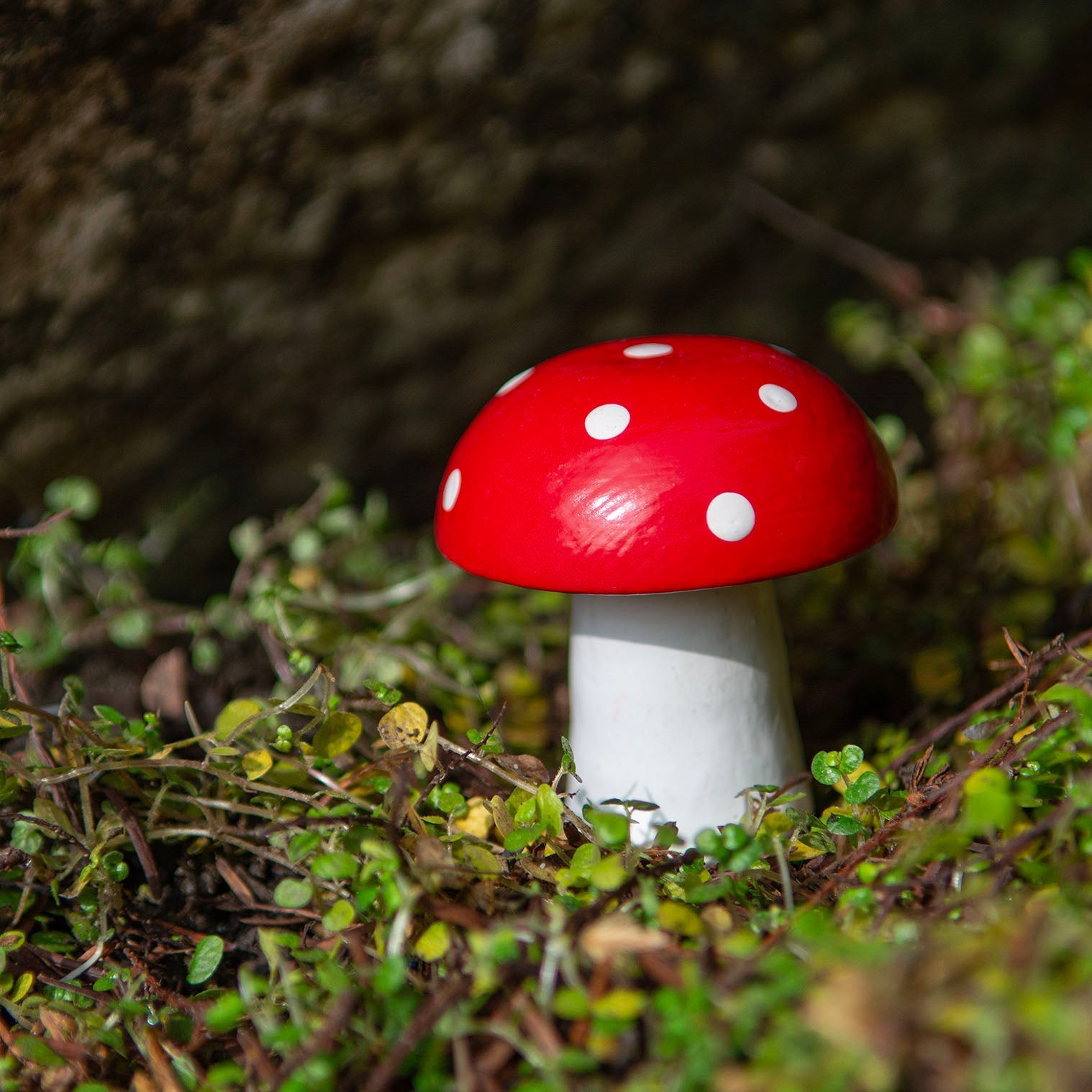 Small Carved Fly Agaric Mushroom