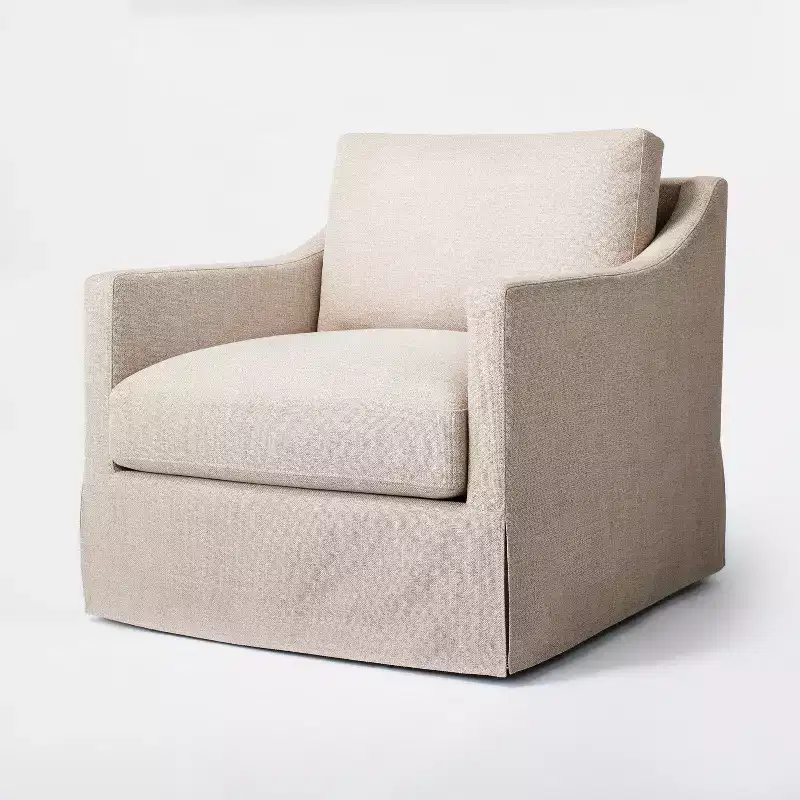 Vivian Park Upholstered Swivel Chair - Threshold designed with Studio McGee