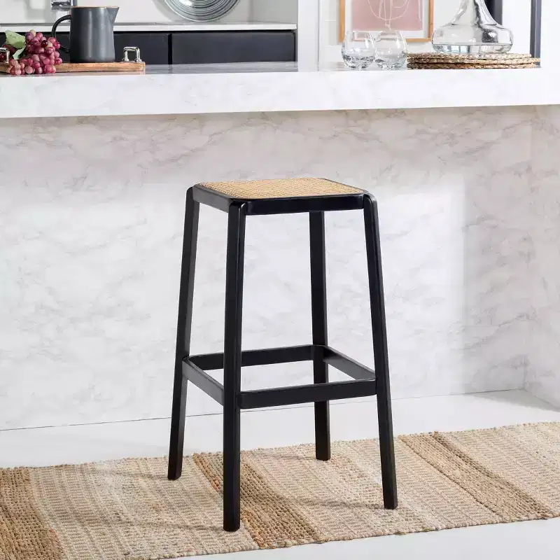 Silus Backless Cane Bar Stool - BST9505 - Safavieh