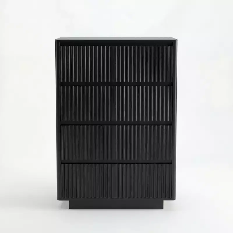 X Drawer Dresser for Bedroom, Modern Fluted Dresser, Large Double Wooden Chest of Drawers for Hallway, Living Room