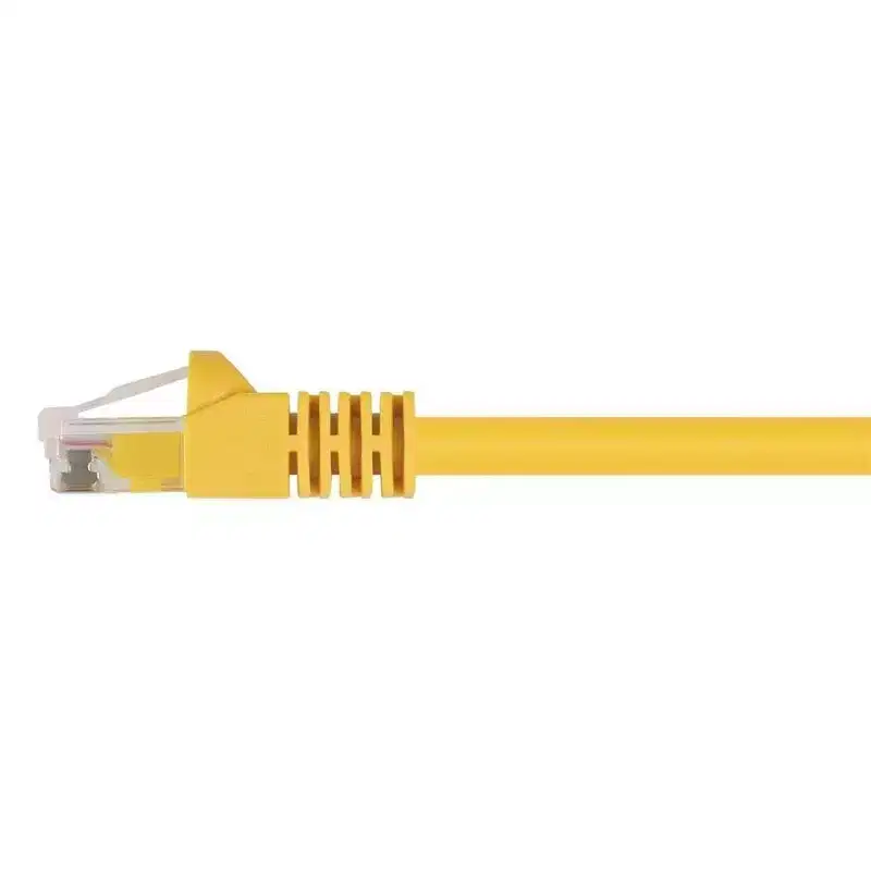 Monoprice Cat6 Ethernet Patch Cable - 7 Feet - Yellow | Network Internet Cord - RJ45, Stranded, 550Mhz, UTP, Pure Bare Copper Wire, 24AWG