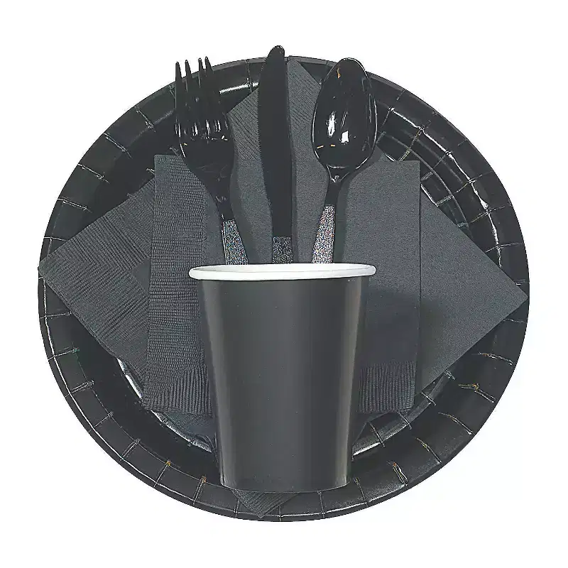 Bulk 50 Ct. Black Plastic Spoons