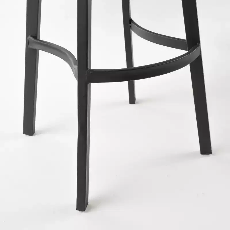 GDFStudio Malia Pinewood and Iron 31.5 Inch Backless Swivel Barstools (Set of 2)