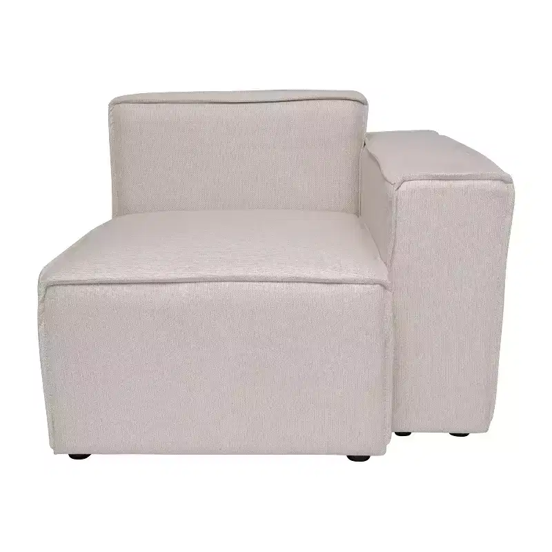 Emma and Oliver Modular Right Side Armchair with Arm Rest