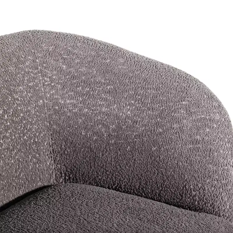 HOMES: Inside + Out 85" Pinehush Boho Curved Boucle Fabric Sofa with Pocket Coil Cushions