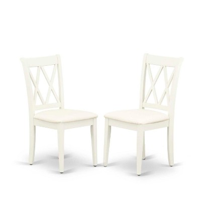 HomeStock 3-Piece Linen White Finish Round Solid Wood Top With Dropleaf Dining Table Set