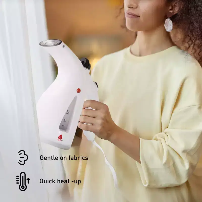 Travel Laundry Essentials Set: Garment Steamer, Mini Iron, Eco-Friendly Laundry Sheets, and Wool Dryer Balls