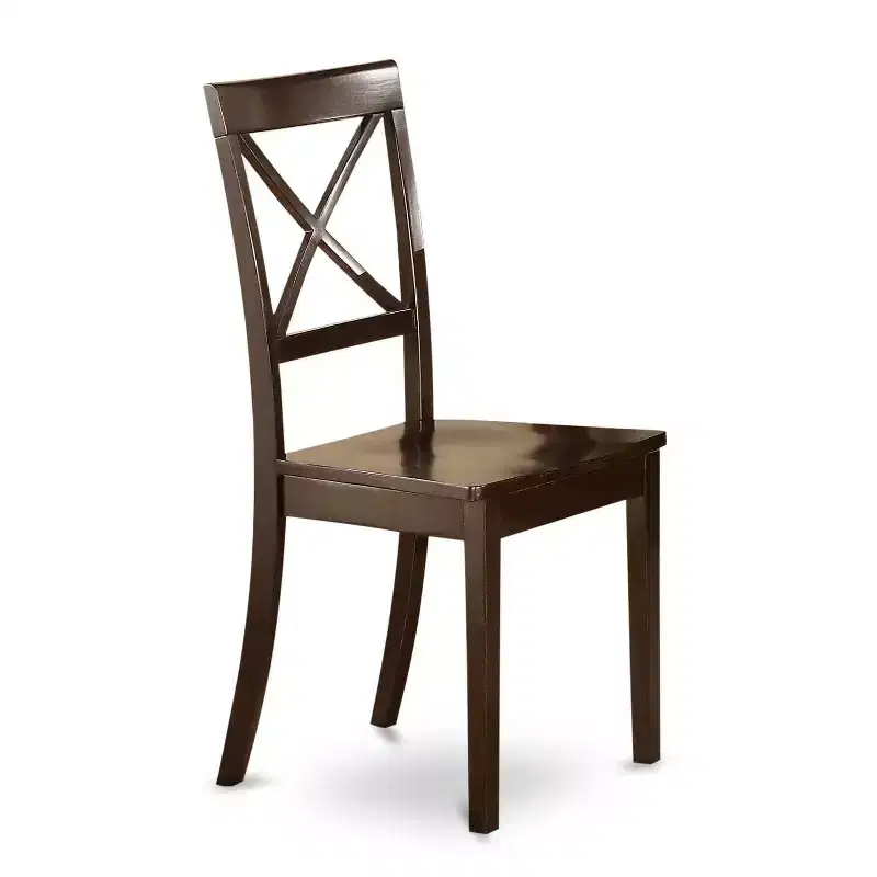 HomeStock 5-Pc Cappuccino Solid Wood Top - Dining Room Set - Seats 4