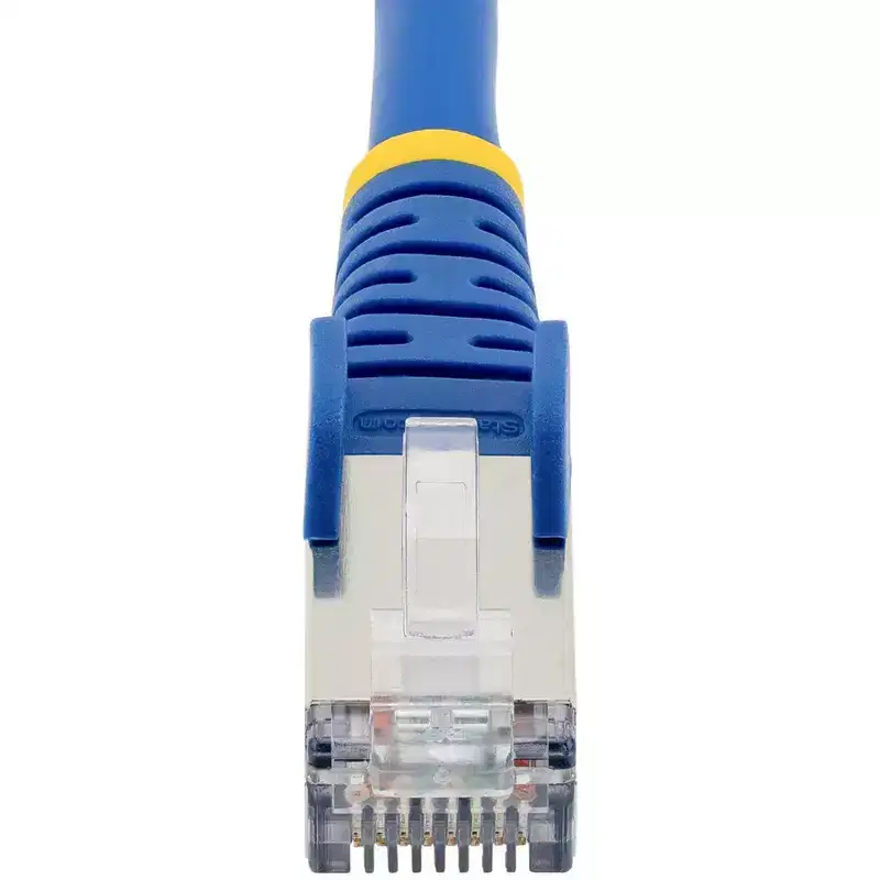 StarTech.com Cat6a 35ft Network Cable, Blue Low Smoke Zero Halogen (LSZH) 10Gbps S/FTP Snagless RJ-45 (NLBL35FCAT6APATCH)