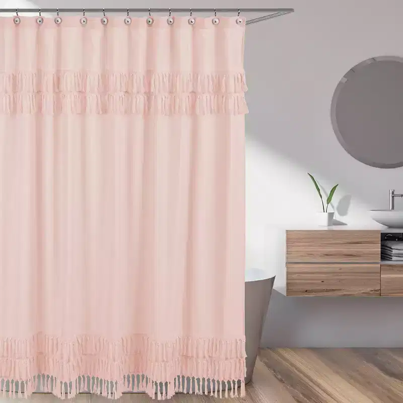Sweet Jojo Designs Shower Curtain 72in.x72in. Bohemian Pink