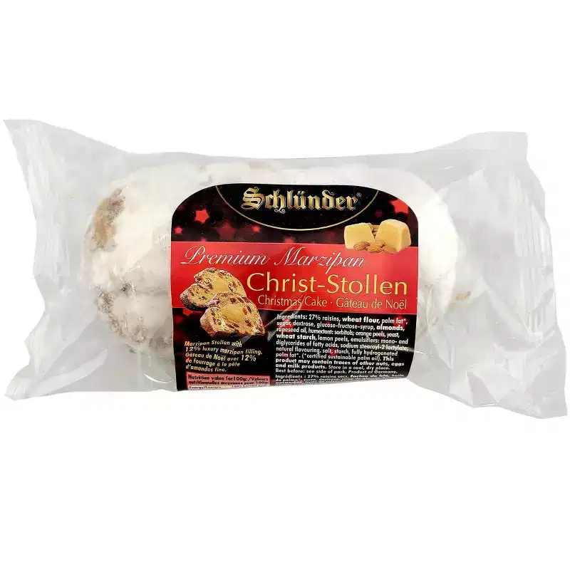 Schlunder Mini Christ-Stollen Premium MARZIPAN Christmas Stollen 7.05 oz. / 200 g (Pack of 2)