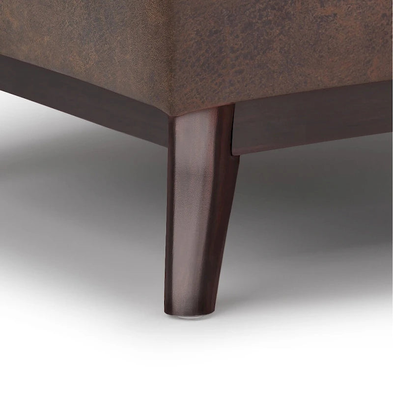 WYNDENHALL Ethan 34 inch Wide Mid Century Modern Rectangle Table Ottoman
