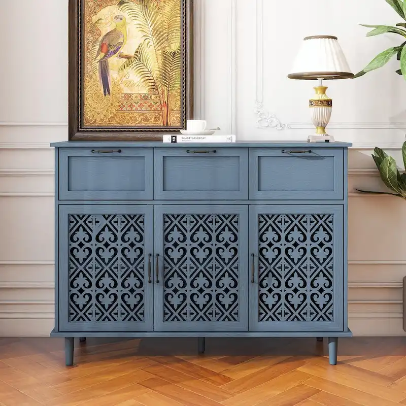 Three-Door Three-Drawer Cabinet
