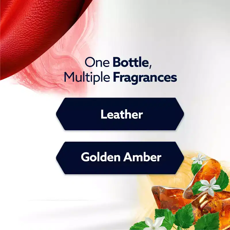 Glade Custom Scent Air Freshener Plug Ins Scented Oil Diffuser Refills - Leather + Golden Amber