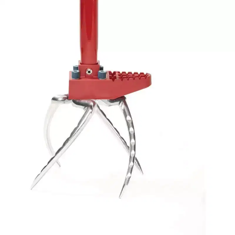Garden Weasel Claw Pro To Cultivate, Loosen, Aerate, Weed, No Bending, Great for Heavy Soil, Weather and Rust Resistant, Red