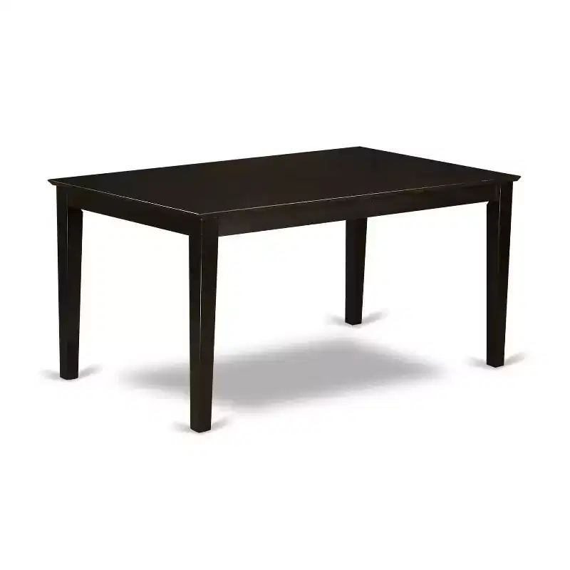 Modern Dining Set 7 Piece - Rectangle Table & 6 Chairs - Cappuccino Finish - HomeStock